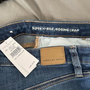 American Eagle Super High Rise Crop Jeans
